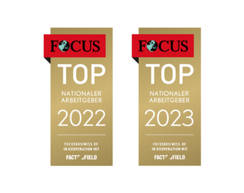 FOCUS TOP Nationaler Arbeitgeber 2022