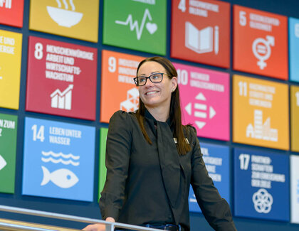 Sustainable Development Goals Wand im ATLANTIC Hotel Sail City